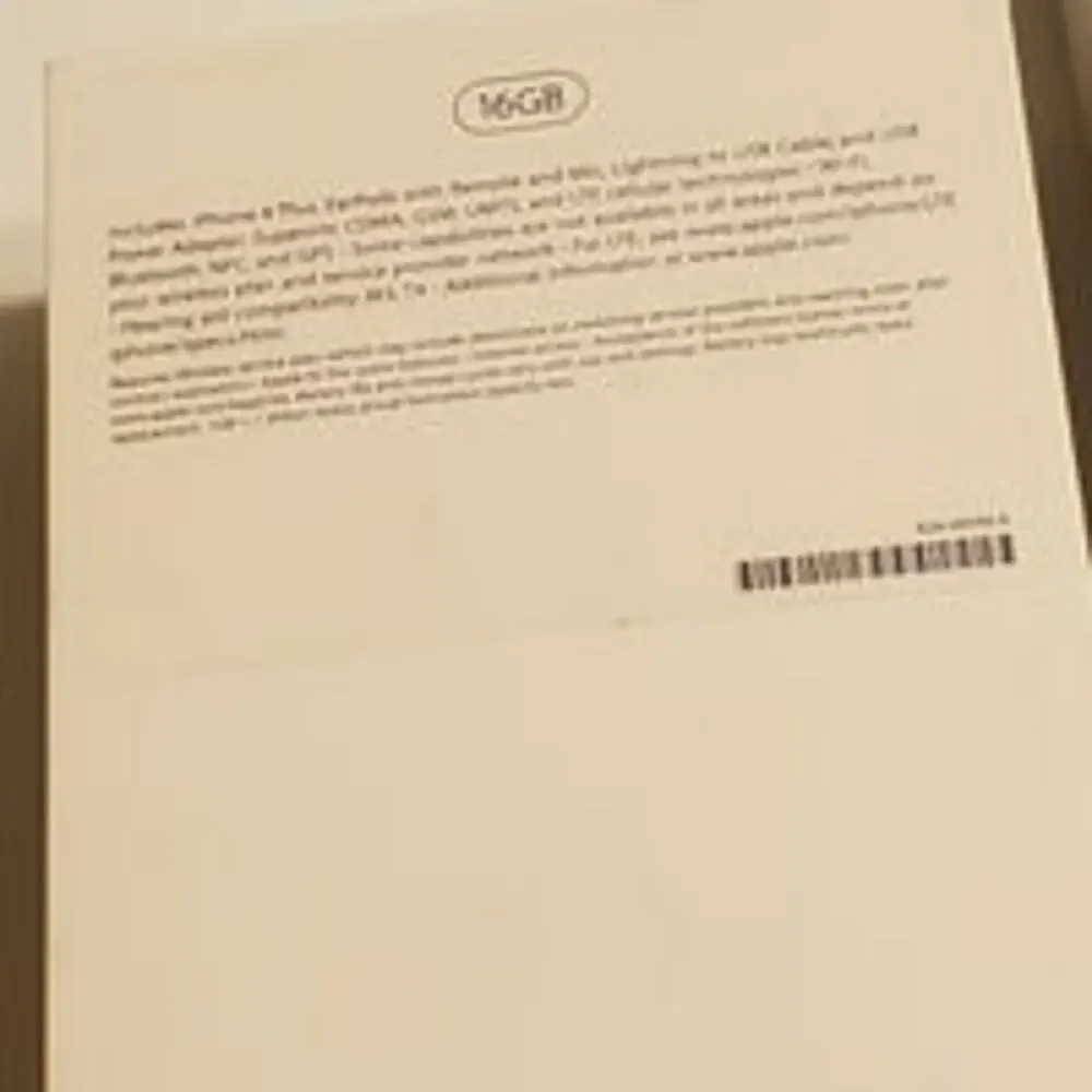 Apple Iphone 6 empty box white/gray